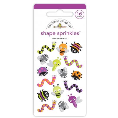 Doodlebug Happy Haunting Sticker - Creepy Crawlers